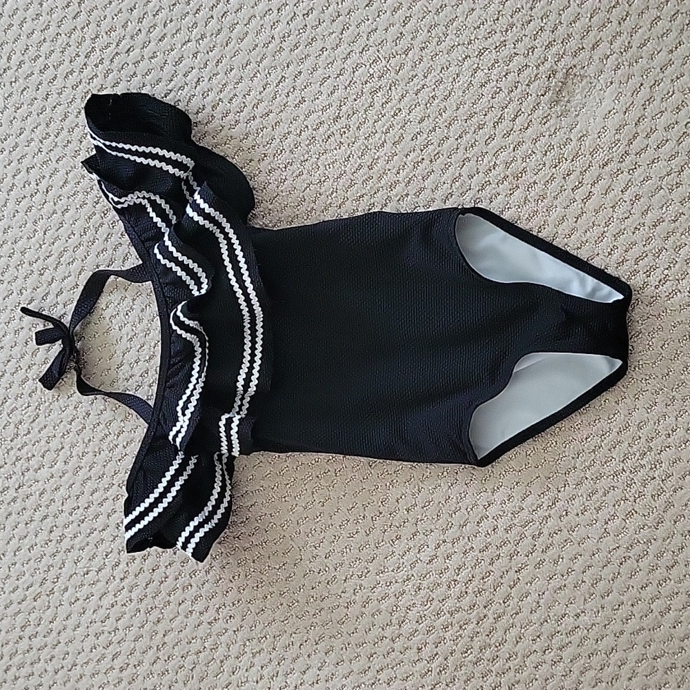 Janie & Jack toddler girl sz 4. Ric rack bathing suit